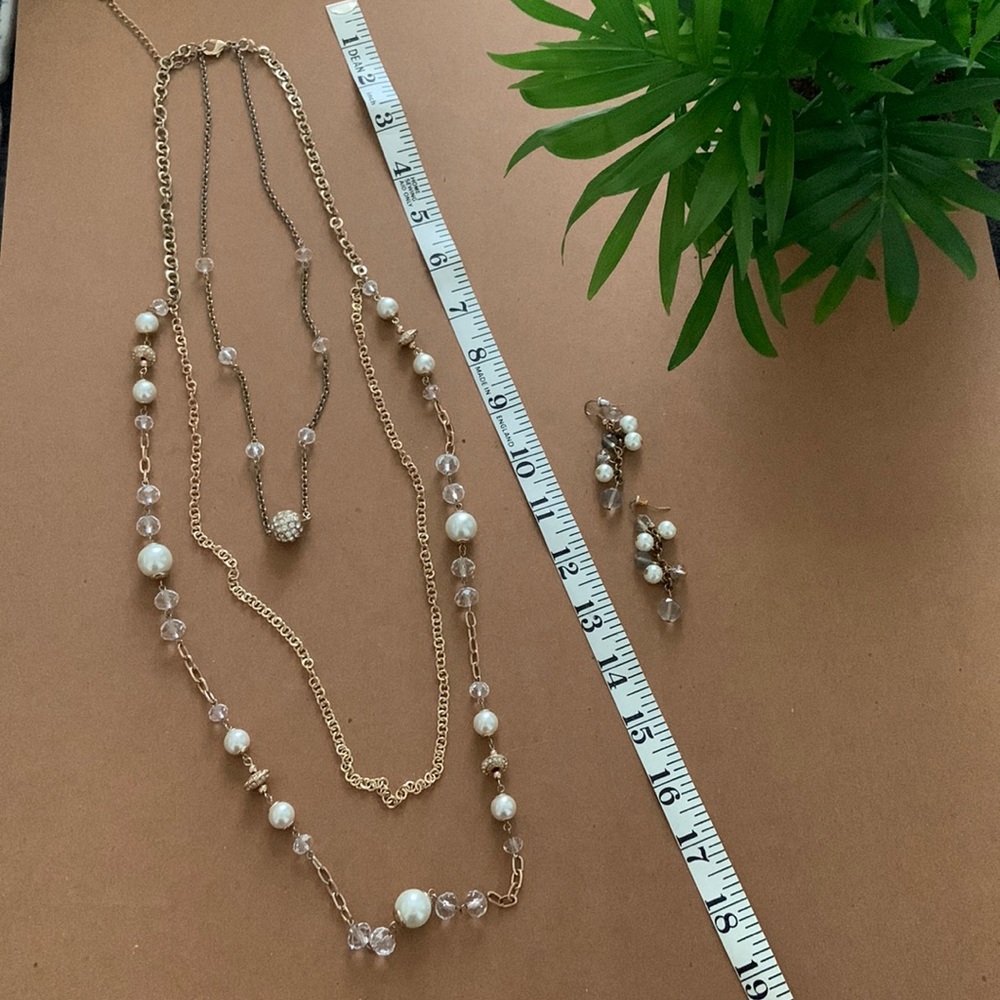BOGO Long Necklace and matching earring